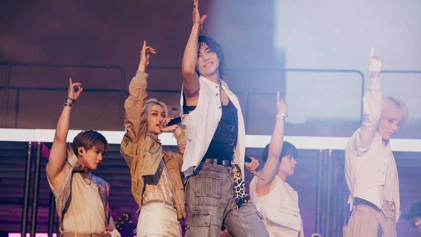 Stray Kids treten beim BST Hyde Park in London auf, 14. Juli 2024