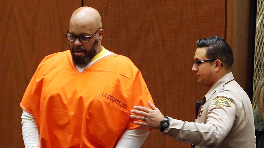 Suge Knight und ein Polizist im Jahr 2015