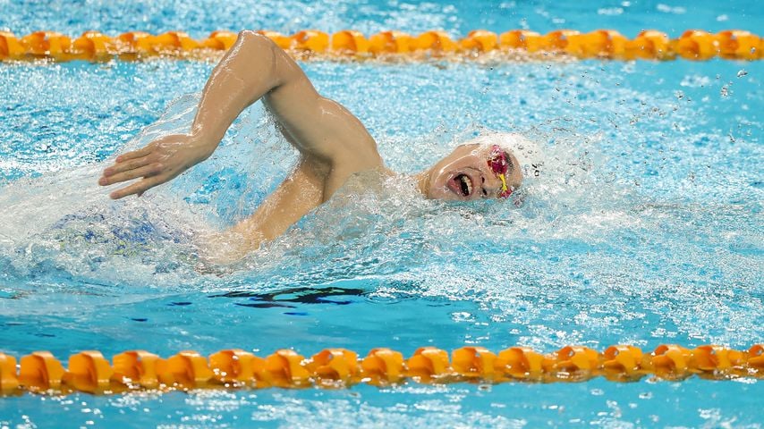 Sun Yang bei einem Schwimmwettkampf im Januar 2020