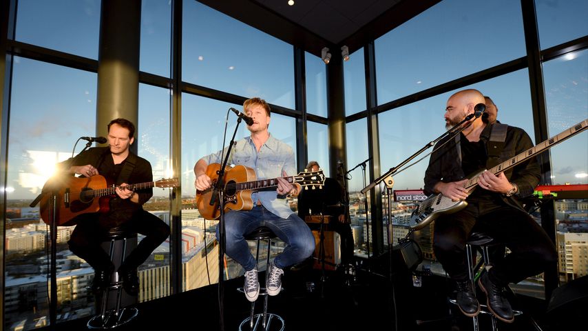 Sunrise Avenue bei einer Pressekonferenz im Dezember 2019
