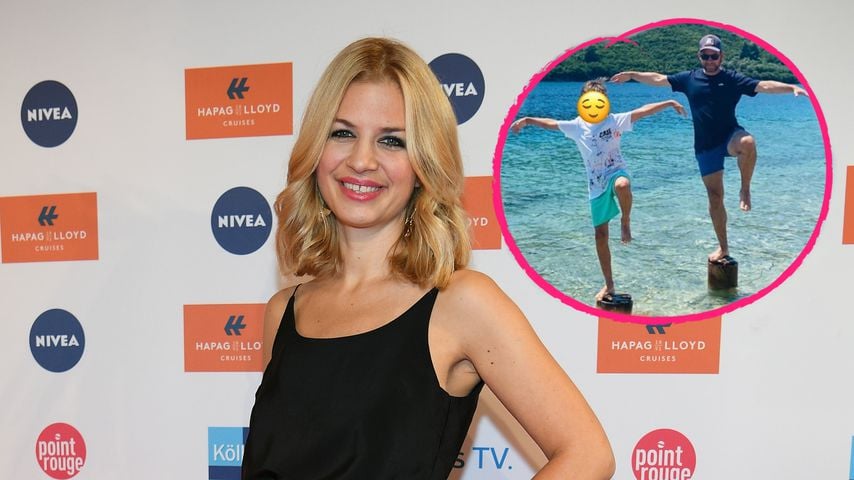 Süß! Susan Sideropoulos postet ein seltenes Vater-Sohn-Bild