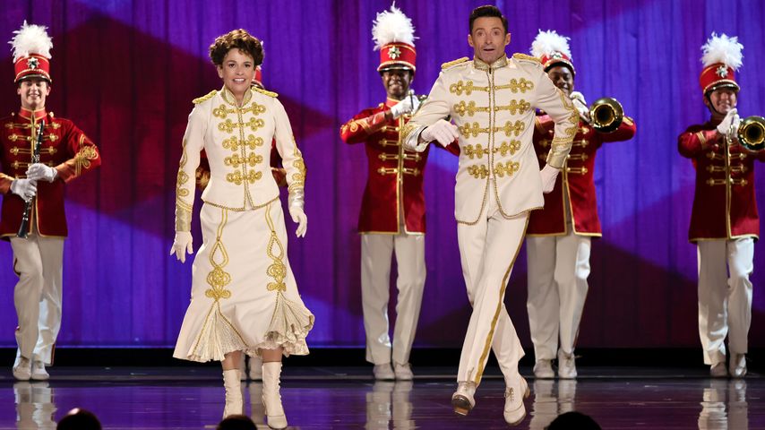 Sutton Foster und Hugh Jackman in "The Music Man", Juni 2022