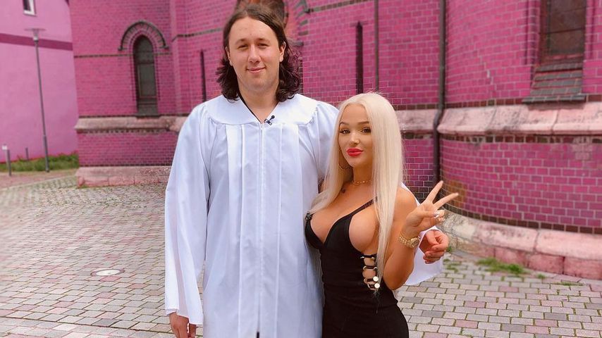 Sven K. und seine "Beauty & The Nerd"-Partnerin Emmy Russ im Juni 2020