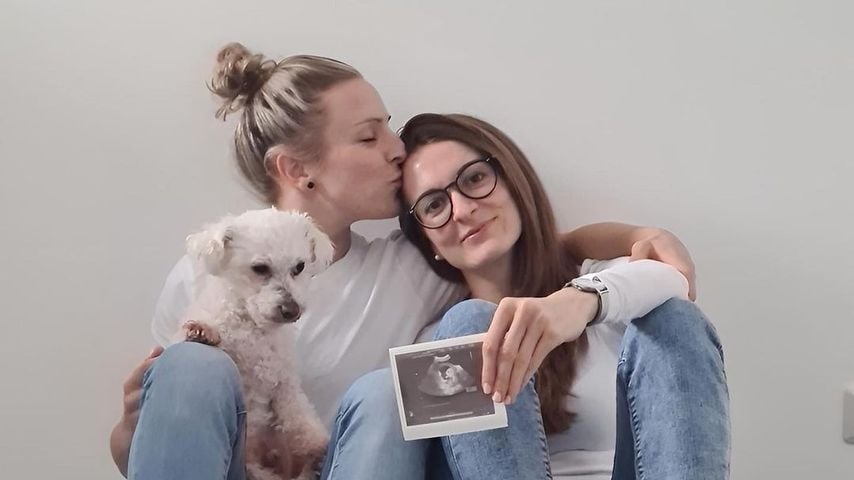 Svenja Huth mit ihrer Partnerin Laura