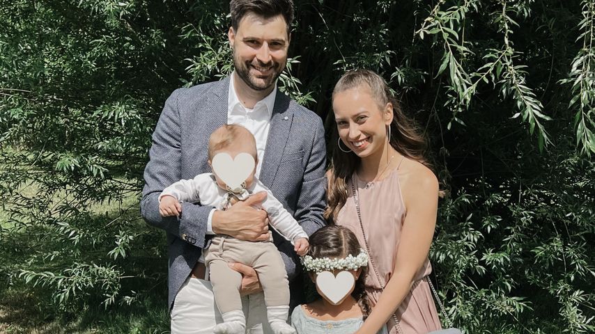 Svenja Theißen mit Steve und ihren Kindern