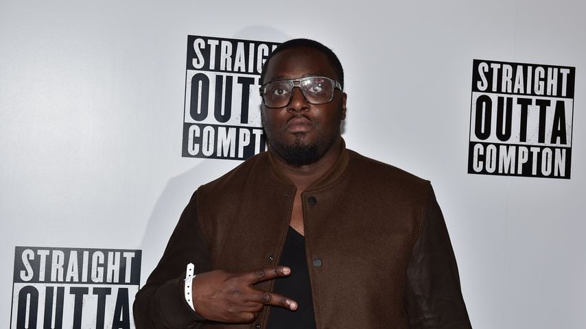 Sway DaSafo bei der Gala-Vorführung von "Straight Outta Compton" in London, aufgenommen am 20. August 2015