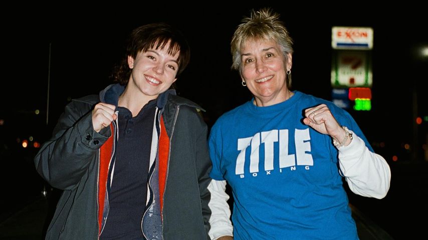 Sydney Sweeney und Christy Martin am Set von Christy Martins Biopic, November 2024