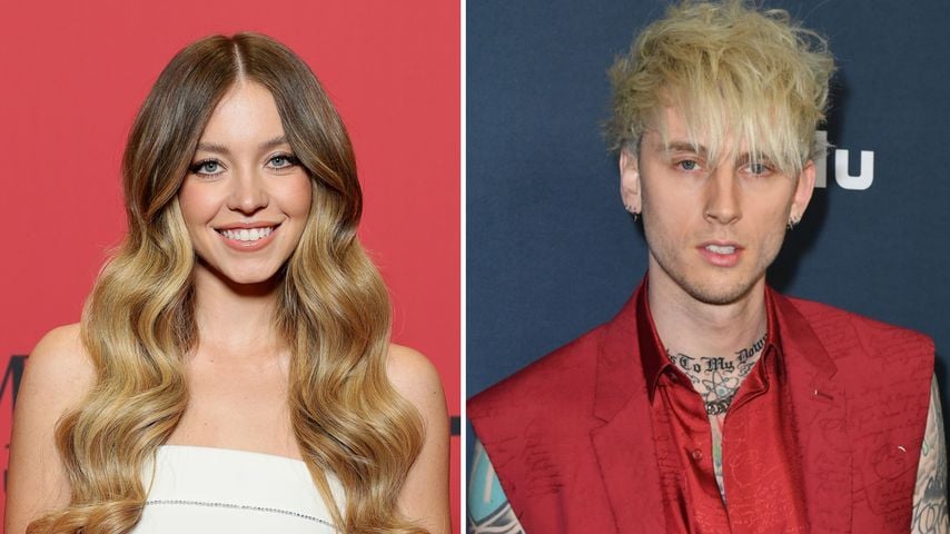 Collage: Sydney Sweeney und Machine Gun Kelly