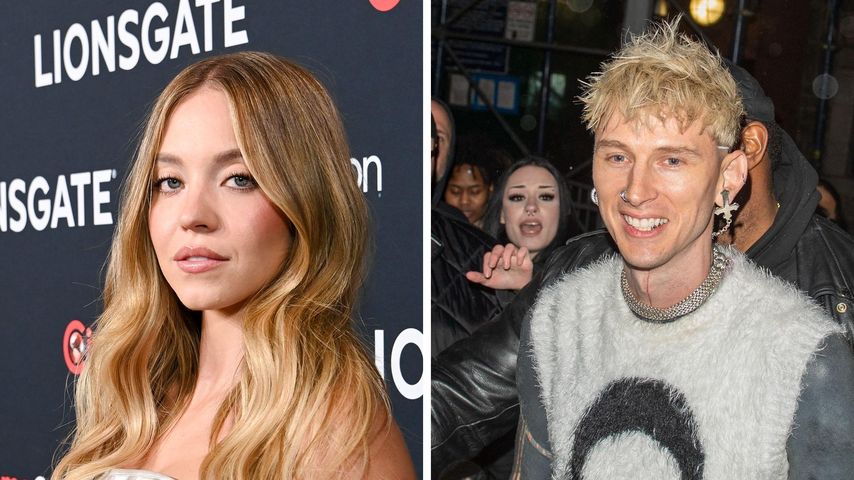 Collage: Sydney Sweeney und Machine Gun Kelly
