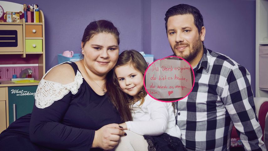 Handgeschrieben: Florians Liebesgruß an Sylvana Wollny