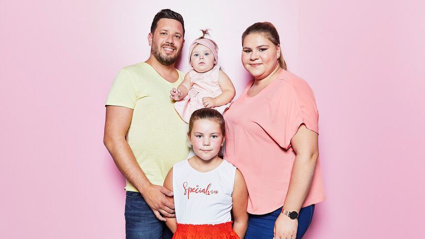 Sylvana Wollny mit ihrer Familie