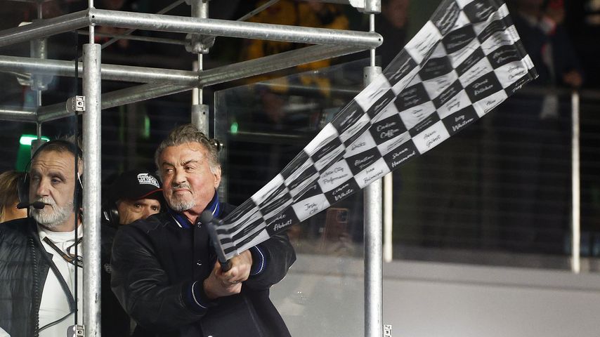 Sylvester Stallone bei der Formel 1, Las Vegas, 2024