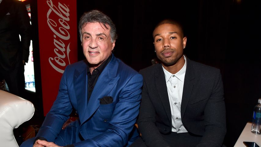 Sylvester Stallone und Michael B. Jordan, 2015