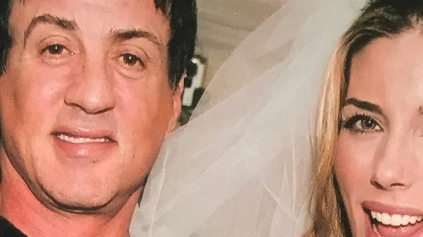 Sylvester Stallone und seine Frau Jennifer bei ihrer Hochzeit