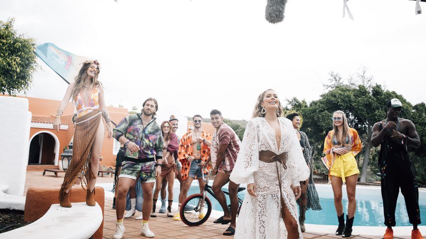 Sylvie Meis beim "Love Island"-Kampagnen-Dreh