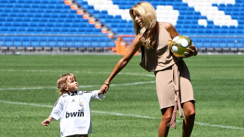 Sylvie Meis mit Söhnchen Damian im August 2008