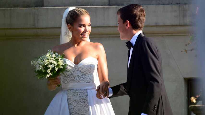 Sylvie Meis und ihr Sohn Damian bei ihrer Hochzeit in Florenz