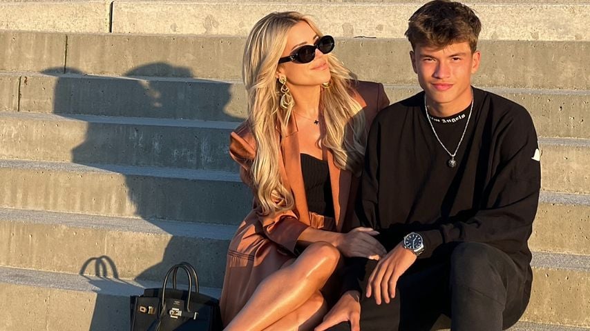 Moderatorin Sylvie Meis mit ihrem Sohn Damian