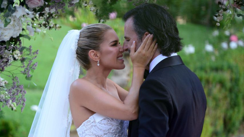 Sylvie Meis und Niclas Castello in Florenz während ihrer Trauung
