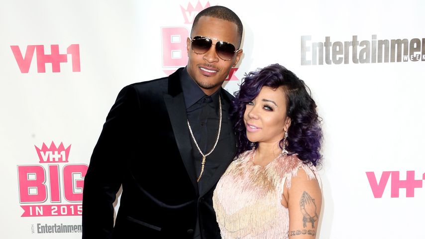 T.I. mit seiner Ehefrau Tameka Harris