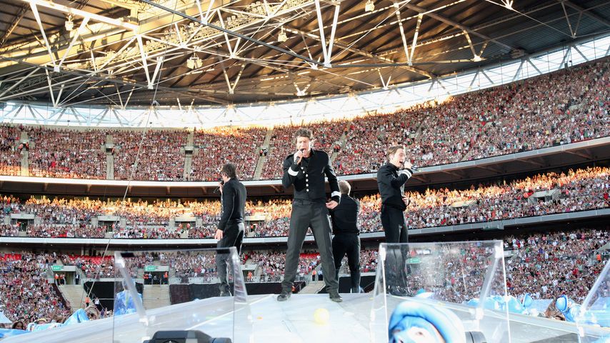 Take That mit Jason Orange, Howard Donald, Gary Barlow und Mark Owen