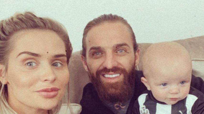 Talia Oatway, Aaron Chalmers und ihr Sohn Romeo