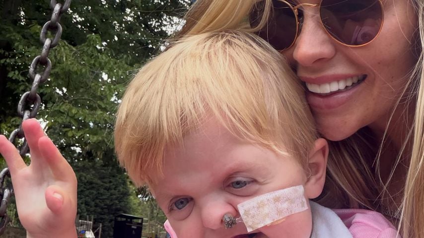 Talia Oatway und ihr Sohn Oakley