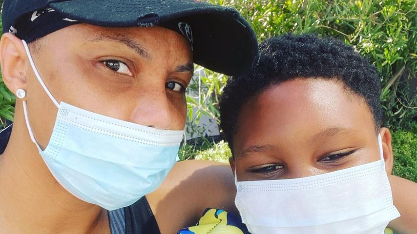 Tamar Braxton und ihr Sohn Logan auf Instagram, 2020