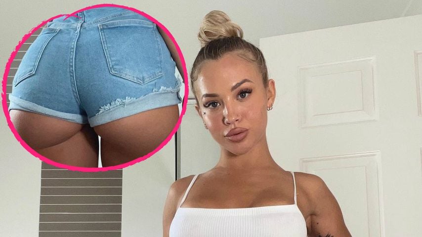 In Mini-Shorts: Tammy Hembrow präsentiert Fans ihren Po