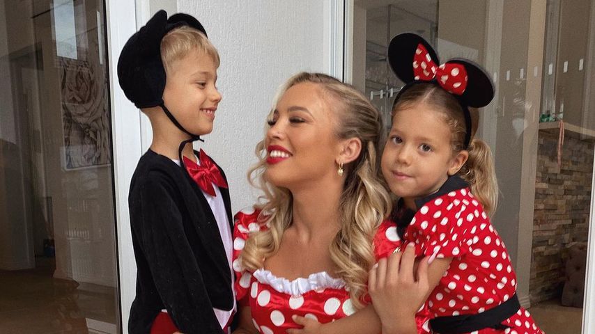 Tammy Hembrow mit ihren Kindern Wolf (l.) und Saskia