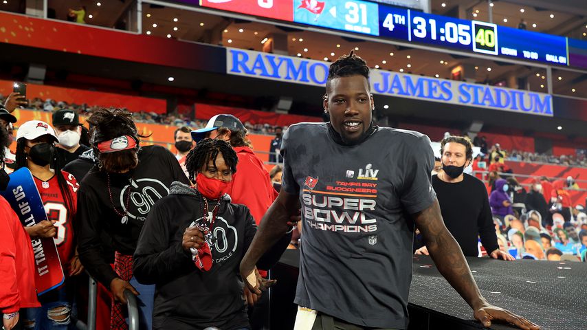 Tampa Bay Buccaneers-Spieler Jason Pierre-Paul im Raymond James Stadium