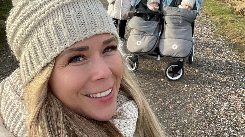 Tanja Szewczenko mit ihrer Familie in Dänemark im Dezember 2022