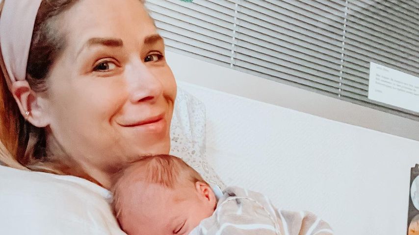 Tanja Szewczenko mit ihrem Sohn Leo