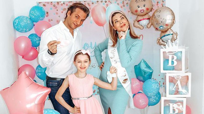 Tanja Szewczenko mit ihrer Familie
