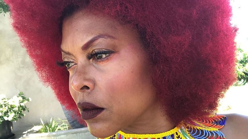 Neuer Look: "Empire"-Star Taraji P. Henson mit rotem Afro