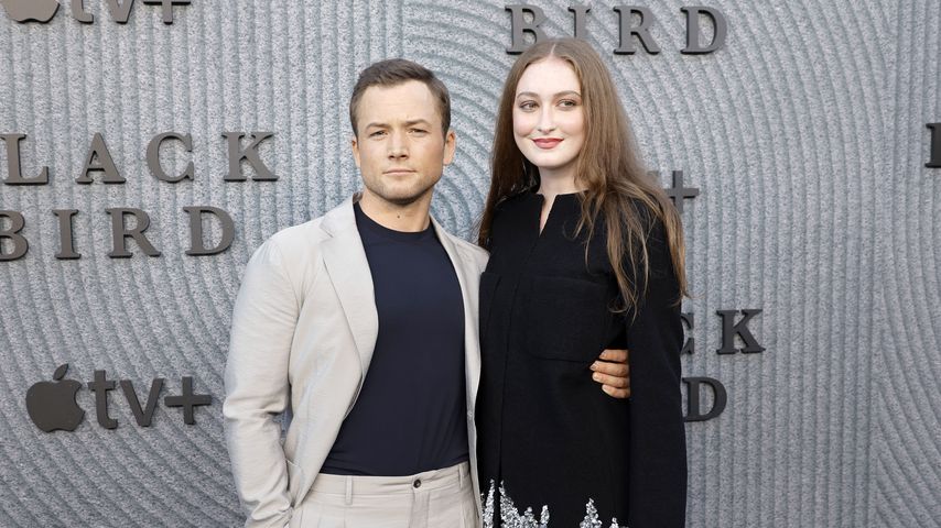 Taron Egerton und Karsen Liotta bei der "Black Bird"-Premiere im Juni 2022