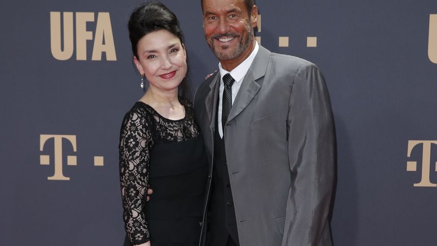 Tatjana Clasing und Silvan-Pierre Leirich bei er 100 Jahre UFA Gala in Berlin im September 2017
