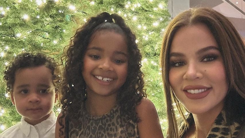 Tatum und True Thompson mit Khloé Kardashian, Dezember 2024