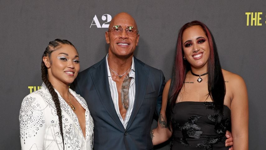 Tatyanna Dumas, Dwayne Johnson und Ava Raine bei der UK-Sondervorführung von "The Smashing Machine" in London