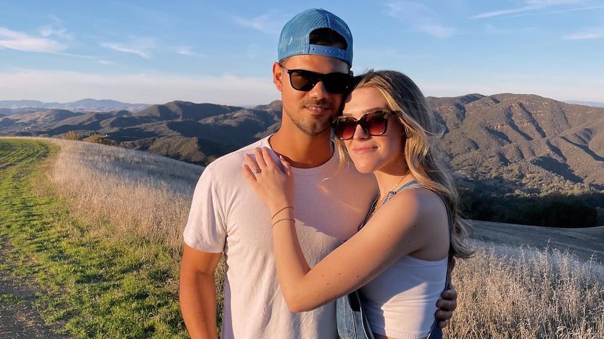 Taylor Lautner und seine Verlobte Taylor Dome im Februar 2022