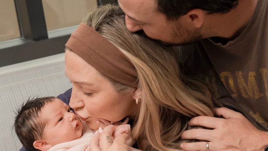 Taylor Hasselhoff-Fiore mit Ehemann Madison und Tochter Kennedy, Juni 2026