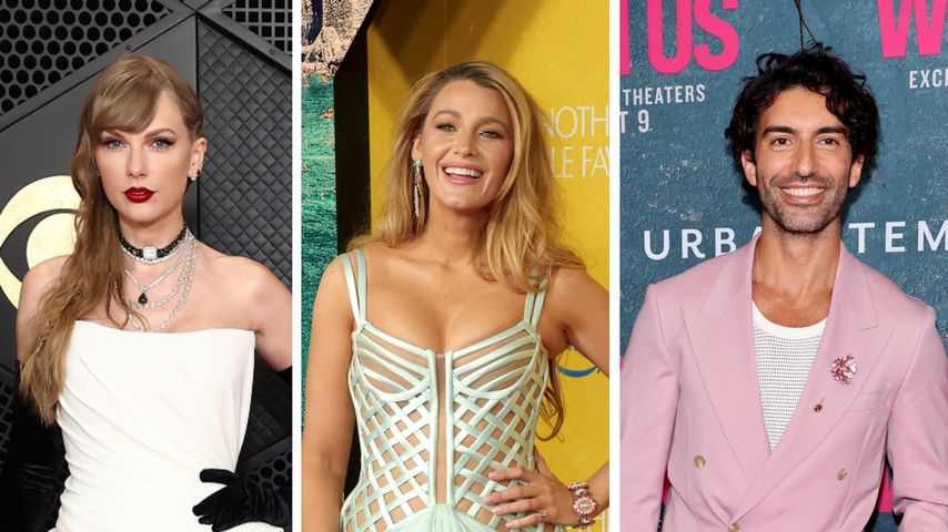 Collage: Taylor Swift, Blake Lively, Justin Baldoni