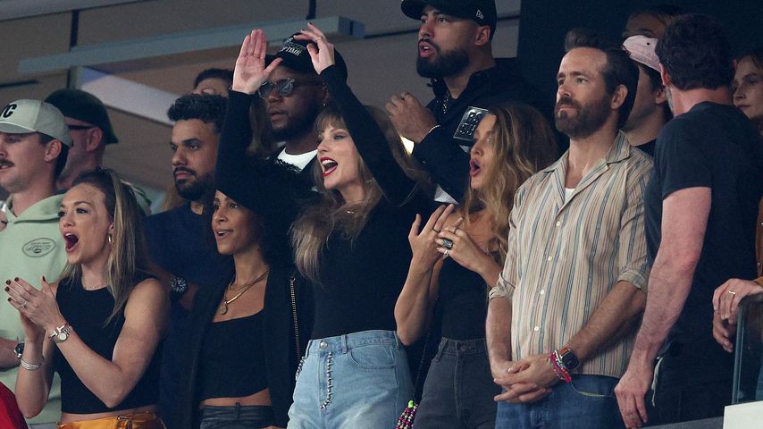 Taylor Swift, Blake Lively und Ryan Reynolds, 2023