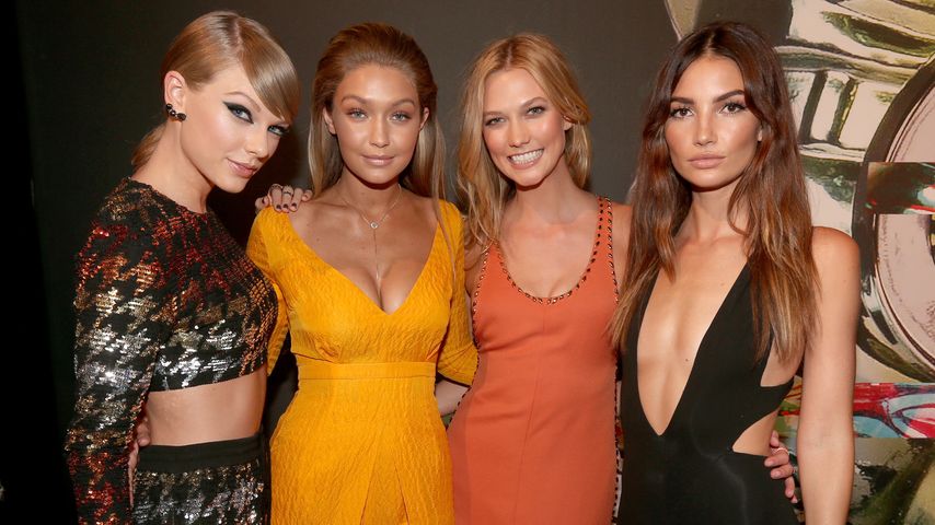 Taylor Swift, Gigi Hadid, Karlie Kloss und Lily Aldridge, August 2015