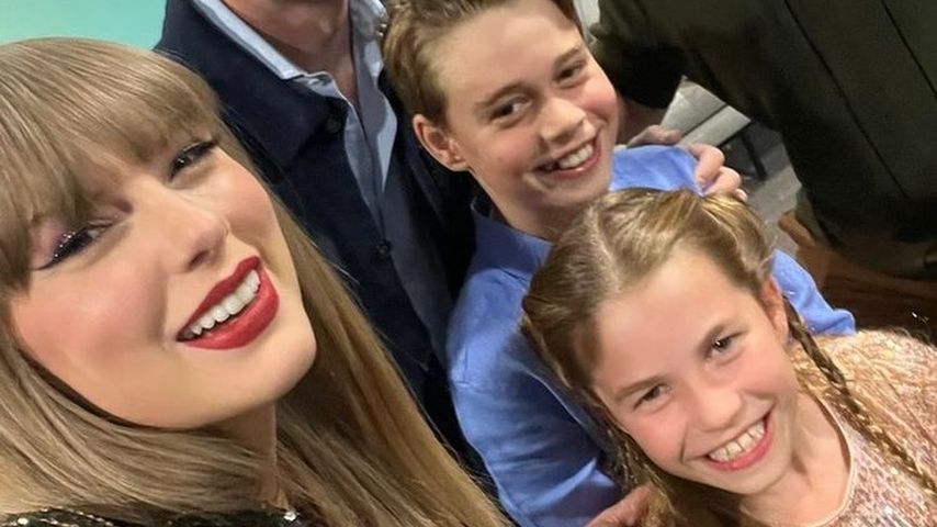 Taylor Swift und Travis Kelce mit Prinz William, Prinz George und Prinzessin Charlotte