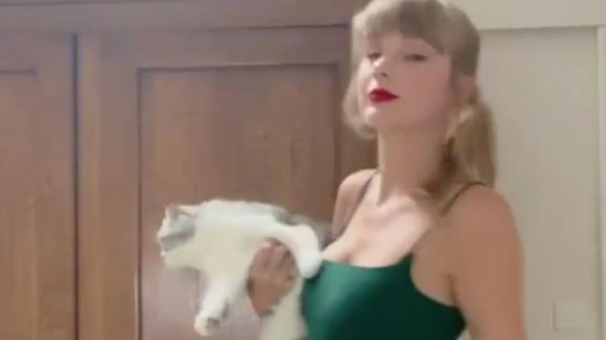 Taylor Swift mit ihrer Katze