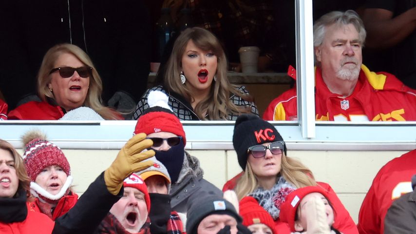 Taylor Swift bei den Playoffs zwischen Houston Texans und Kansas City Chiefs im Arrowhead Stadium