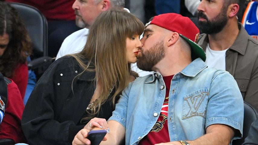 Taylor Swift und Travis Kelce beim NBA-Spiel Knicks vs. Cavaliers in Cleveland, Mai 2026