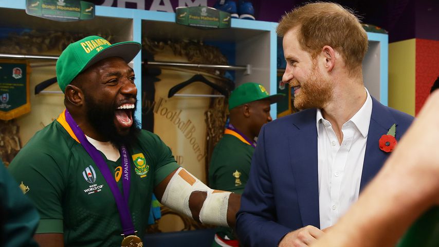 Tendai Mtawarira und Prinz Harry, 2019