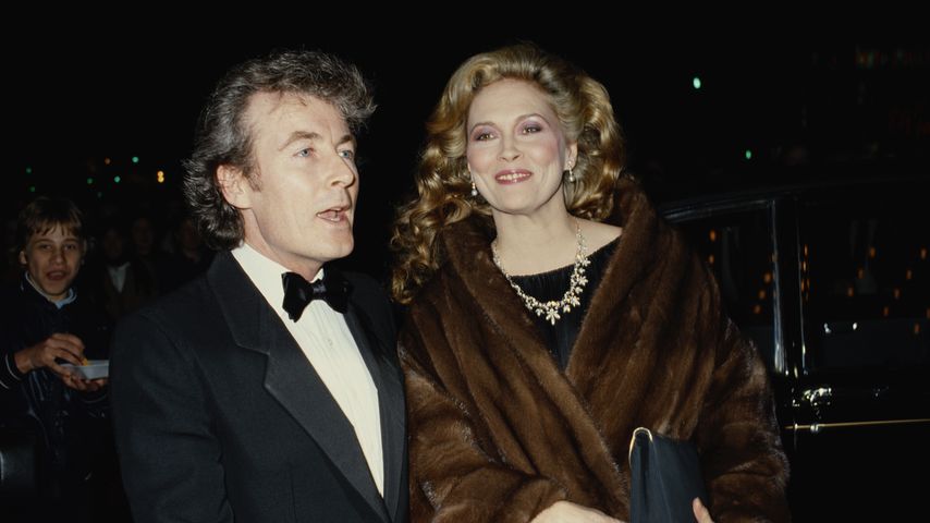 Terry O'Neill und Faye Dunaway 1983 bei einer Filmpremiere